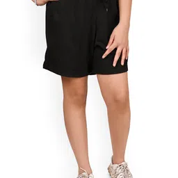 BAESD Girls Cotton Solid Regular Bermuda Shorts-image-98