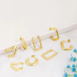 JUNKY JEWEL Women Gold Earrings-39
