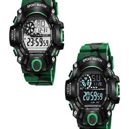 Hala Men Pack of 2 Solid Round Tang Regular Digital Watches-G90-11