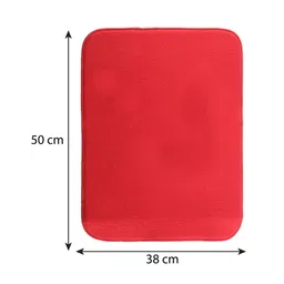 Kuber Industries 3-Pcs Red Non Slip Dish Drying Mats image 4