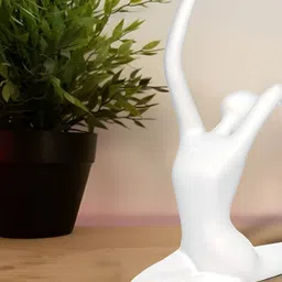 Cortina White Ceramic Figurine Showpiece-image-93