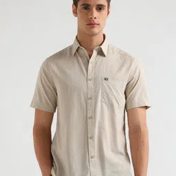 Arrow Sport Men Solid Spread Collar Pure Cotton Casual Shirt-picture-29