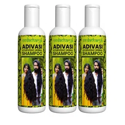 Vedacharya Set Of 3 Adivasi Ayurvedic Herbal Shampoo - 200 ml Each-44