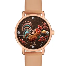 DOUBLERUN Women Dial & Leather Straps Analogue Multi Function Watch H05NMT-367-image-46