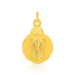 BHIMA 22K BIS Hallmark 916 Purity Yellow Gold Sri Guruvayoorappan Pendant-image-96