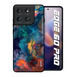 QRIOH Unisex Motorola Edge 60 Pro Abstract Cloudburst Shockproof Glass Back Case-picture-16