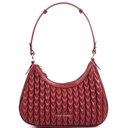 Lino Perros PU Structured Shoulder Bag with Quilted-94