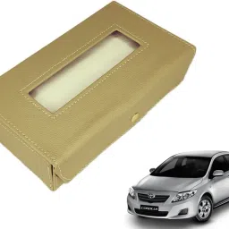Basic-Beige Tissue Box Leatherette-293 Vehicle Tissue Dispenser-image-67