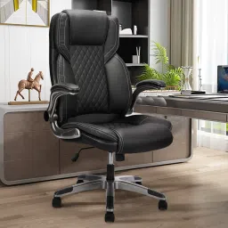 Leatherette Office Adjustable Arm Chair-picture-16