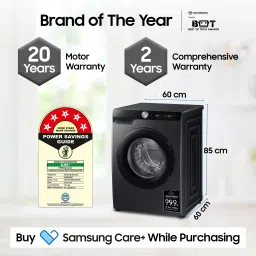 samsung 12 kg Fully Automatic Front Load with In-built Heater Black, Grey image 4