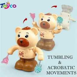 Flipping and Tumbling Bear Toy with Sound and 360 Degree Swinging arms for Kids-picture-10