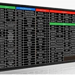 CulturalCart Anti-Slip Keyboard Pad Mousepad ,Shortcuts,Desk Mat Mousepad-26