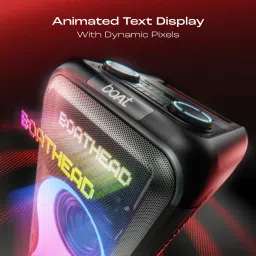 boAt Partypal 600(2025 Launch), Animated Text Display, Wireless Karaoke MIC, LEDs 220 W Bluetooth Party Speaker image 5
