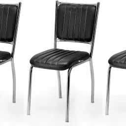 home visitor chair without Arm with comfortable seat back and armrest Leatherette Office Visitor Chair-picture-1