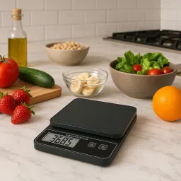 zynero Digital Kitchen Scale 5 kg ×1 g Precision, Tare Function, Slim, Portable Design Balance Scale image 4