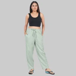 Women's Reon Solid Pyjamas for Women Sleepwear Regular Fit Casual Trousers Women Pyjama-picture-33