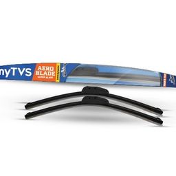 myTVS Frameless wiper blades | Wipers for All car | Wiper set for Front Wind Shield | Size 26" x 16" Inches image 1