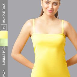 FBAR Pack Of 2 Non-Padded Pure Cotton Bio Wash Camisoles-picture-4