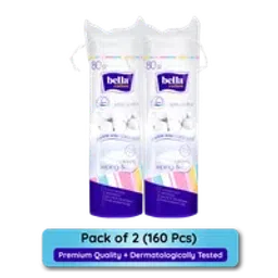 Bella Cotton Pads,100% Cotton, Double Sided,Skin Cleaning ,Nail Polish Removal - Pack of 2-picture-0