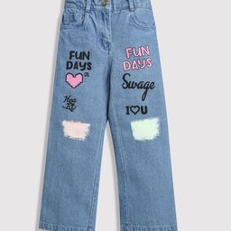 Tiny Girl Girls Mildly Distressed Jeans-image-6