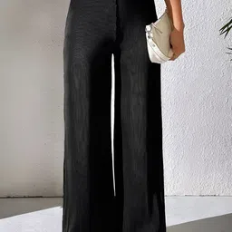 Tromko Women Comfort Straight Fit Trousers-picture-22
