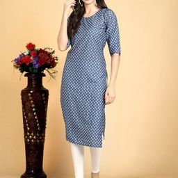 7Threads Selection Of 6 Floral Printed Round Neck Straight Kurtas-image-32