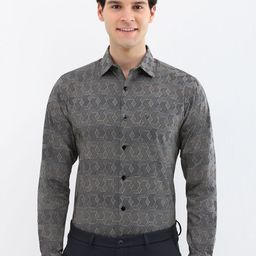Allen Solly Men Spread Collar Abstract Printed Cotton Slim Fit Formal Shirt-image-46