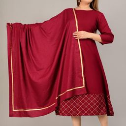 SMIEN Women Printed Viscose Rayon Kurta Sets-image-81