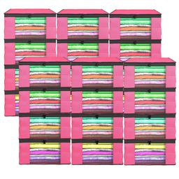 Kuber Industries Pink Set of 6 Regular Drawer Organiser Organisers image 1
