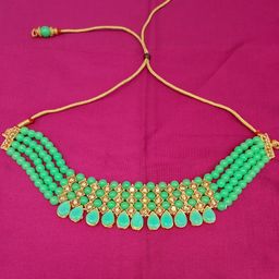 Anouk Women Fluorescent Green Jewellery Set-image-64
