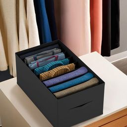Kuber Industries Black Set of 2 Regular Drawer Organiser Organisers-5