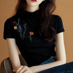 DressBerry Women Floral Printed Round Neck T-shirt-picture-8