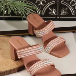 Anouk Women Embellished Ethnic Block Sandals-73