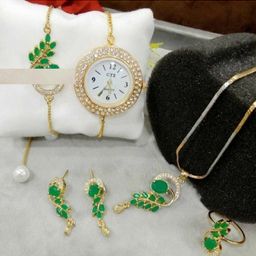 Alloy Gold-plated Gold Jewellery Set (Pack of 1)-image-111