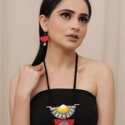 A Local Tribe Handcrafted Embellished Jewellery Set-image-5