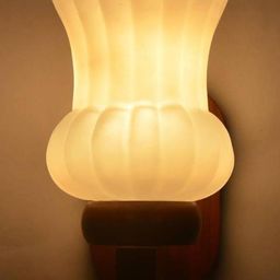 Somil Premium Designer Glass Wall / Night Lamp Elegant & Stylish Dcor Accent for Modern Interiors, color- White, Size:- 21 X 26 X 34 CM-image-29