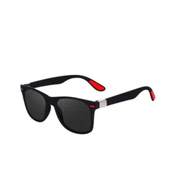 SPADEACES Unisex Polarised & UV Protected Lens Cateye Sunglasses REDTIP BLACK WAYFARAR-076-picture-48