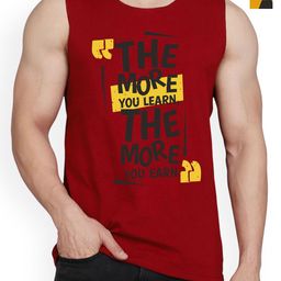 WOOSTRO Pack Of 2 Printed Cotton Gym Vests RS26 CMB (MORE MAROON) (HARD MUSTARD)-image-7