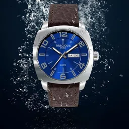 Precious Duke Men Dial & Leather Straps Analogue Watch PD_749842667592-Blue-Brown-picture-35