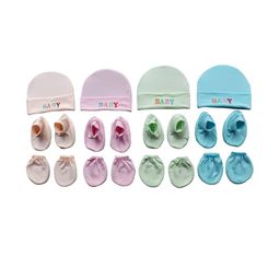 GARCY Baby Boys & Baby Girls Casual Plain Caps, Gloves, Socks Combo set-33