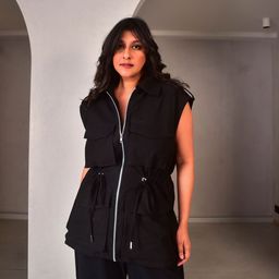 WHY SO BLUE Women Longline Padded Jacket-image-62