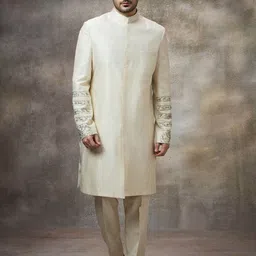 Rivaar By Rocky Star Embroidered Sherwani Set-image-98