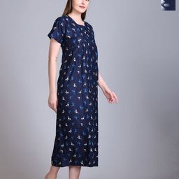 FIRST SLEEP Printed Maxi Nightdress-image-39