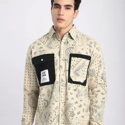 Beyoung Men Opaque Printed Casual Shirt-picture-15