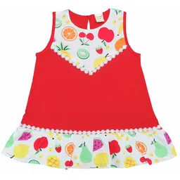 Clothe Funn Polka Dot Print A-Line Dress-56