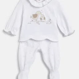 Chicco Girls Embroidered Round Neck Top With Leggings-image-5