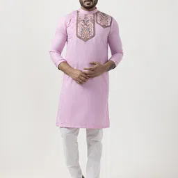 DEVOILER Men Ethnic Motifs Printed Regular Kurta with Pyjamas-56