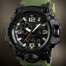 Otage Men Dial & Wrap Around Straps Analogue and Digital Chronograph Watch Otg-1155-Green2-87
