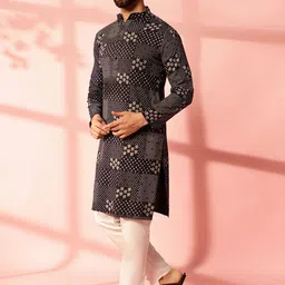 Anouk Men Bandhani Printed Kurta-picture-31