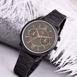 DressBerry Women Dial & Stainless Steel Bracelet Style Straps Analogue Watch HOBDB-269-BK-53